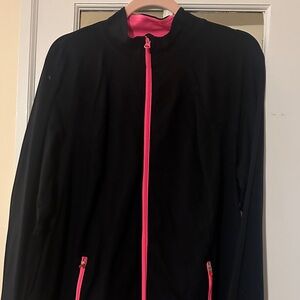 Lane Bryant Active Wear Jacket with Hot Pink Accents
